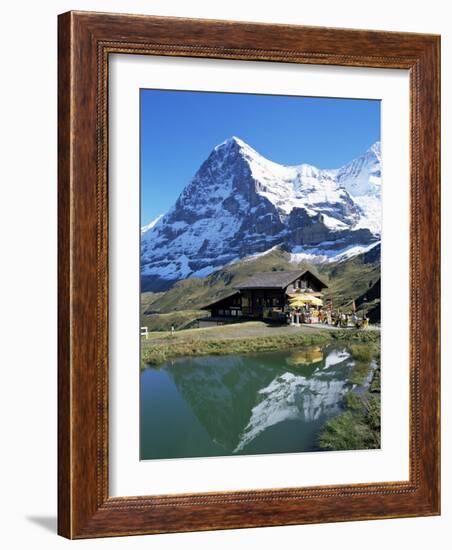 The Eiger, Kleine Scheidegg, Bernese Oberland, Swiss Alps, Switzerland-Hans Peter Merten-Framed Photographic Print