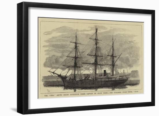 The Eira Arctic Relief Expedition under Captain Sir Allen Young, the Exploring Steam Vessel Hope-William Lionel Wyllie-Framed Giclee Print