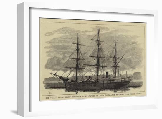 The Eira Arctic Relief Expedition under Captain Sir Allen Young, the Exploring Steam Vessel Hope-William Lionel Wyllie-Framed Giclee Print