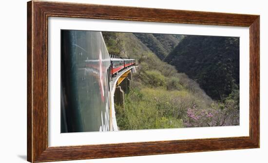 The El Chepe railway from Fuerte to Creel along the Copper canyon, Mexico, North America-Peter Groenendijk-Framed Photographic Print