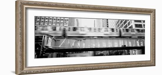 The El Elevated Train Chicago Il-null-Framed Photographic Print