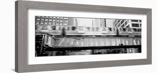 The El Elevated Train Chicago Il-null-Framed Photographic Print