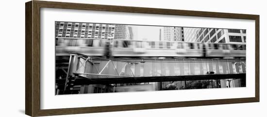 The El Elevated Train Chicago Il-null-Framed Photographic Print