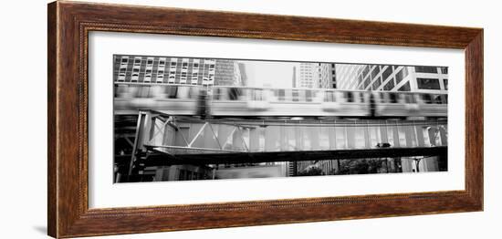 The El Elevated Train Chicago Il-null-Framed Photographic Print