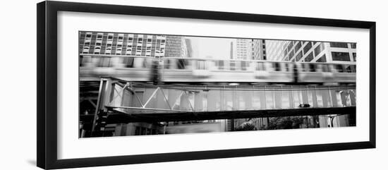 The El Elevated Train Chicago Il-null-Framed Photographic Print