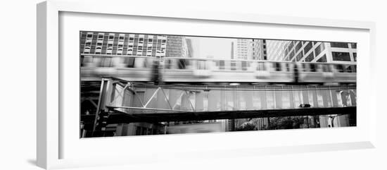 The El Elevated Train Chicago Il-null-Framed Photographic Print