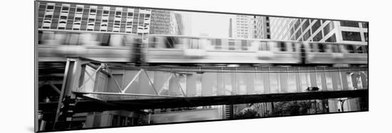 The El Elevated Train Chicago Il-null-Mounted Photographic Print