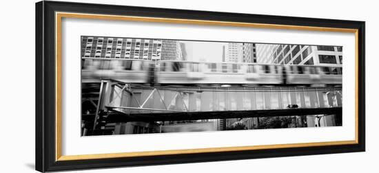 The El Elevated Train Chicago Il-null-Framed Photographic Print