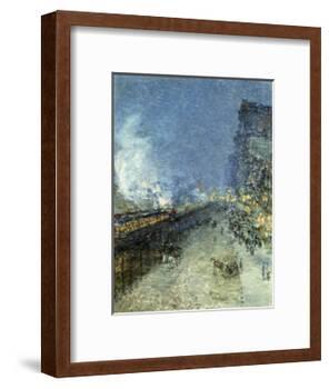 The El, New York, 1894-Childe Hassam-Framed Giclee Print