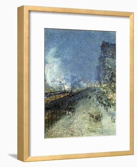 The El, New York, 1894-Childe Hassam-Framed Giclee Print