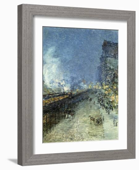 The El, New York, 1894-Childe Hassam-Framed Giclee Print