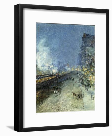 The El, New York, 1894-Childe Hassam-Framed Giclee Print