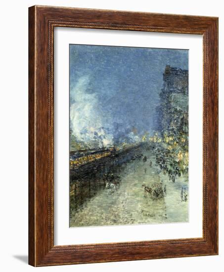 The El, New York, 1894-Childe Hassam-Framed Giclee Print