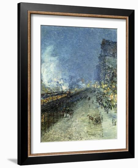 The El, New York, 1894-Childe Hassam-Framed Giclee Print