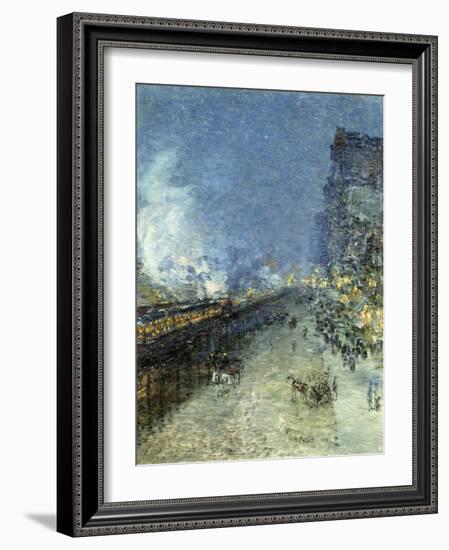 The El, New York, 1894-Childe Hassam-Framed Giclee Print