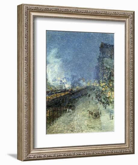 The El, New York, 1894-Childe Hassam-Framed Giclee Print