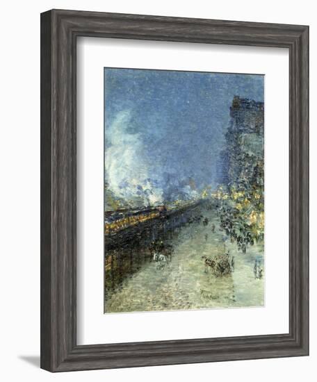 The El, New York, 1894-Childe Hassam-Framed Giclee Print