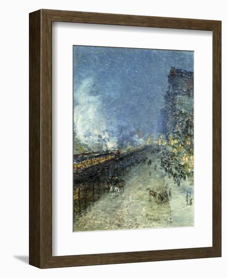 The El, New York, 1894-Childe Hassam-Framed Giclee Print