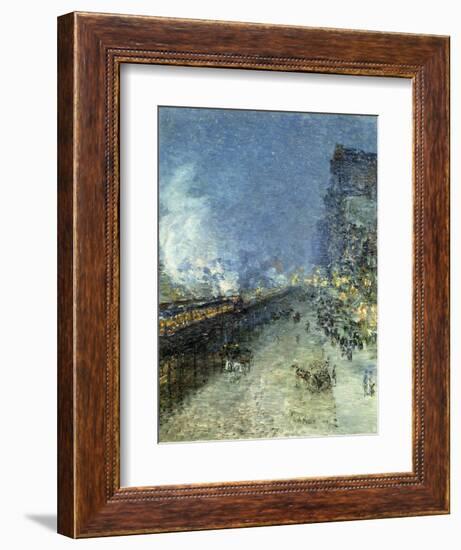 The El, New York, 1894-Childe Hassam-Framed Giclee Print