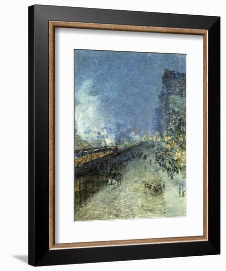 The El, New York, 1894-Childe Hassam-Framed Giclee Print