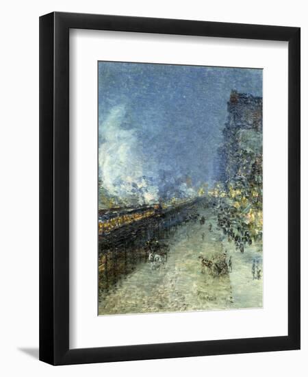 The El, New York, 1894-Childe Hassam-Framed Giclee Print