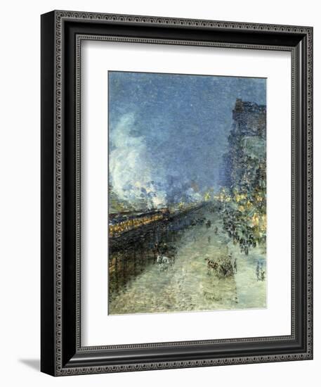 The El, New York, 1894-Childe Hassam-Framed Giclee Print