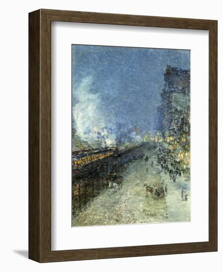 The El, New York-Childe Hassam-Framed Giclee Print