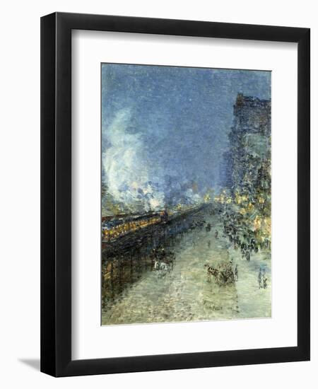 The El, New York-Childe Hassam-Framed Giclee Print