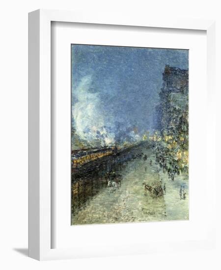 The El, New York-Childe Hassam-Framed Giclee Print