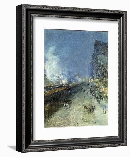 The El, New York-Childe Hassam-Framed Giclee Print