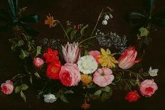 Tulips, Peonies and Butterflies-Jan Van, The Elder Kessel-Giclee Print