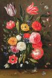Tulips, Peonies and Butterflies-Jan Van, The Elder Kessel-Framed Giclee Print