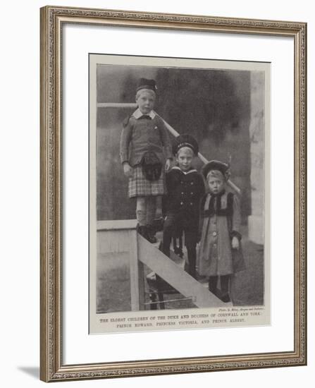 The Eldest Children of the Duke and Duchess of Cornwall and York-null-Framed Giclee Print