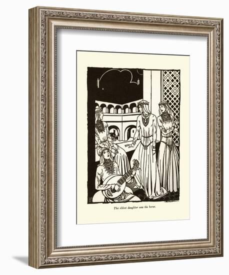 The Eldest Daughter Saw The Horse-Frank Dobias-Framed Art Print