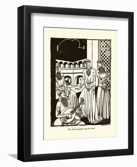 The Eldest Daughter Saw The Horse-Frank Dobias-Framed Art Print