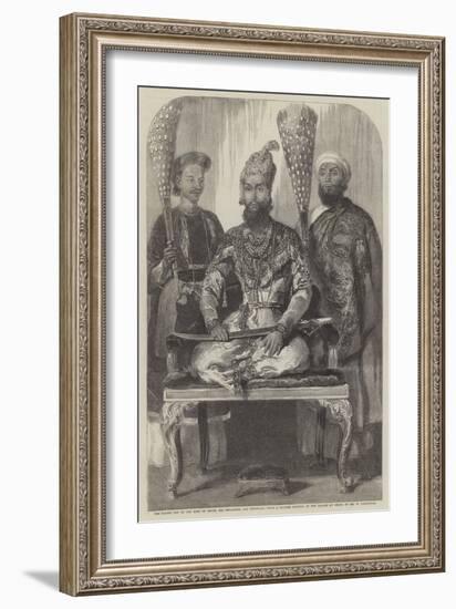 The Eldest Son of the King of Delhi, His Treasurer and Physician-William Carpenter-Framed Giclee Print