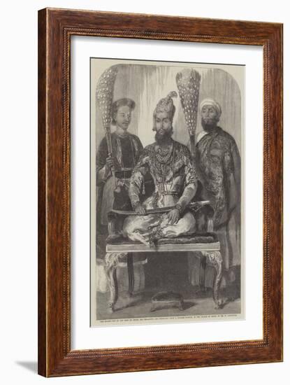 The Eldest Son of the King of Delhi, His Treasurer and Physician-William Carpenter-Framed Giclee Print