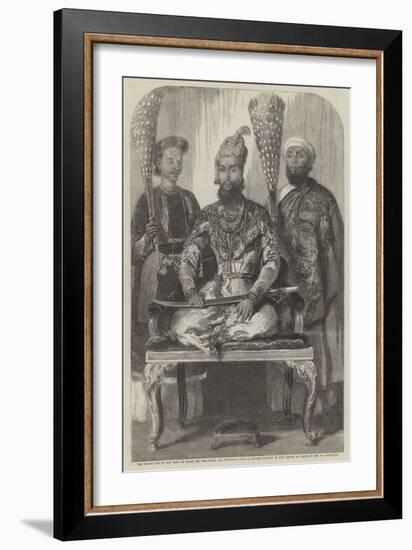 The Eldest Son of the King of Delhi, His Treasurer and Physician-William Carpenter-Framed Giclee Print