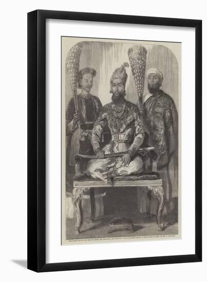 The Eldest Son of the King of Delhi, His Treasurer and Physician-William Carpenter-Framed Giclee Print