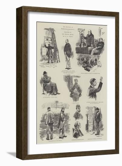 The Election at Rossendale, Lancashire-William Douglas Almond-Framed Giclee Print