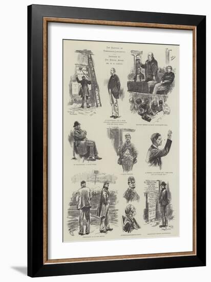 The Election at Rossendale, Lancashire-William Douglas Almond-Framed Giclee Print