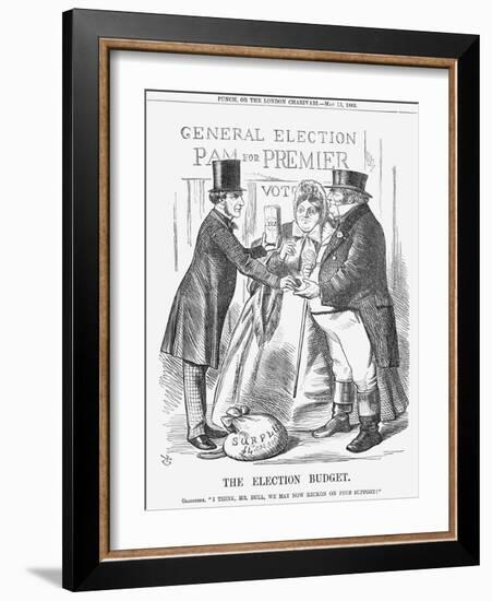 The Election Budget, 1865-John Tenniel-Framed Giclee Print