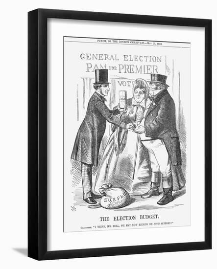 The Election Budget, 1865-John Tenniel-Framed Giclee Print