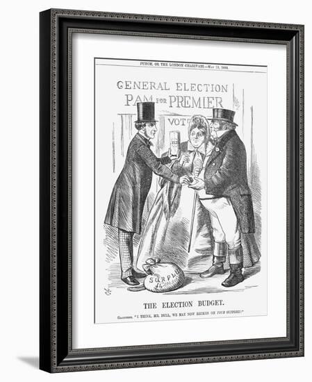 The Election Budget, 1865-John Tenniel-Framed Giclee Print