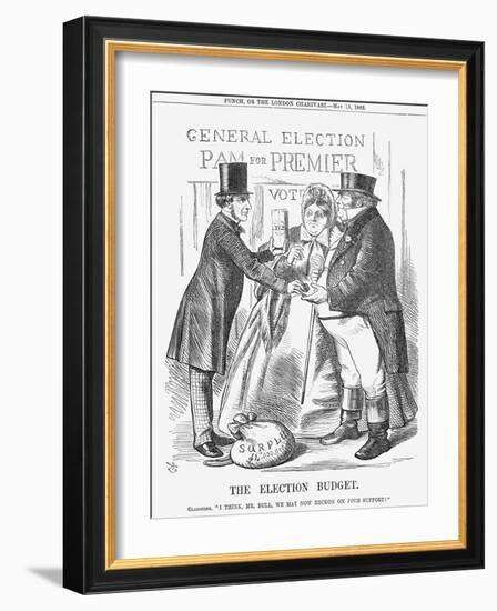 The Election Budget, 1865-John Tenniel-Framed Giclee Print