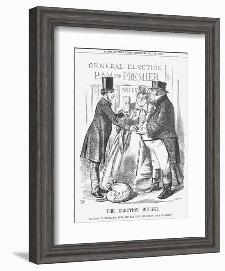 The Election Budget, 1865-John Tenniel-Framed Giclee Print