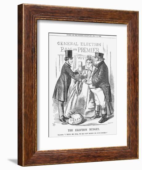 The Election Budget, 1865-John Tenniel-Framed Giclee Print