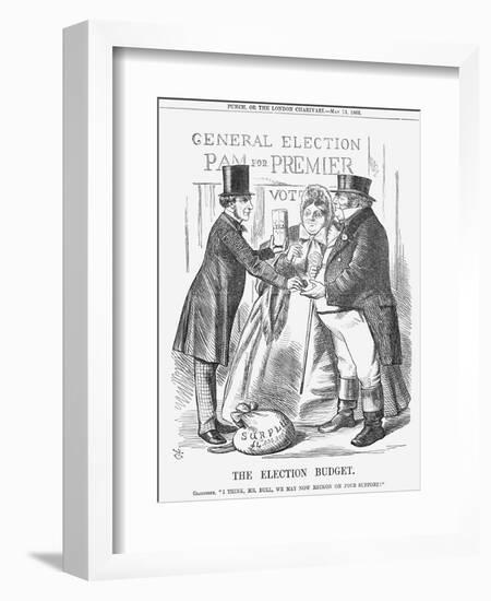 The Election Budget, 1865-John Tenniel-Framed Giclee Print