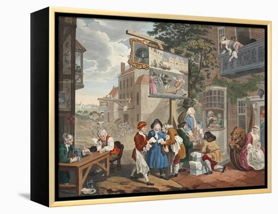 The Election II: Canvassing for Votes from 'Hogarth Restored-William Hogarth-Framed Premier Image Canvas