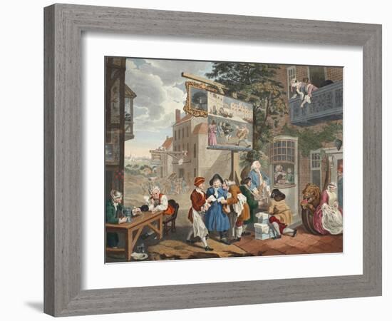 The Election II: Canvassing for Votes from 'Hogarth Restored-William Hogarth-Framed Giclee Print